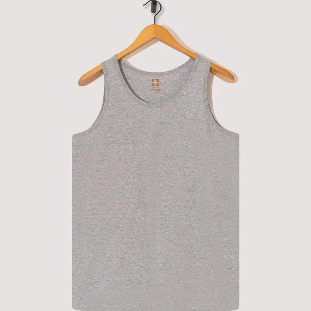 T-Shirts|Beams Plus 2 Pack Tank Top - White & Grey