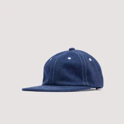 Headwear|Beams Plus 6 Panel Hat Herringbone - Indigo