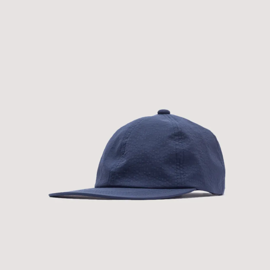 Headwear|Beams Plus 6 Panel Hat Seersucker - Navy