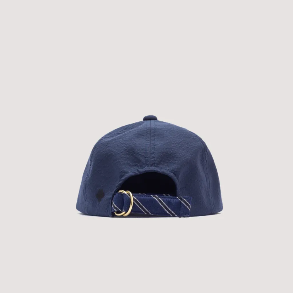 Headwear|Beams Plus 6 Panel Hat Seersucker - Navy