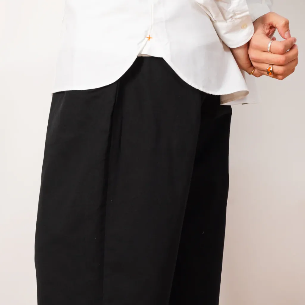Trousers|Beams Plus 2 Pleat Trouser - Black