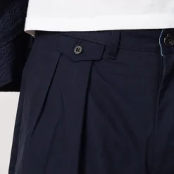 Trousers|Beams Plus 2 Pleat Trouser - Navy