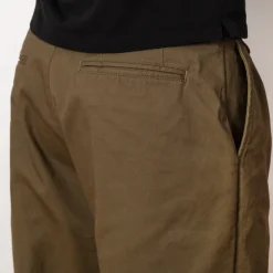 Trousers|Beams Plus 2 Pleat Twill Trouser - Olive
