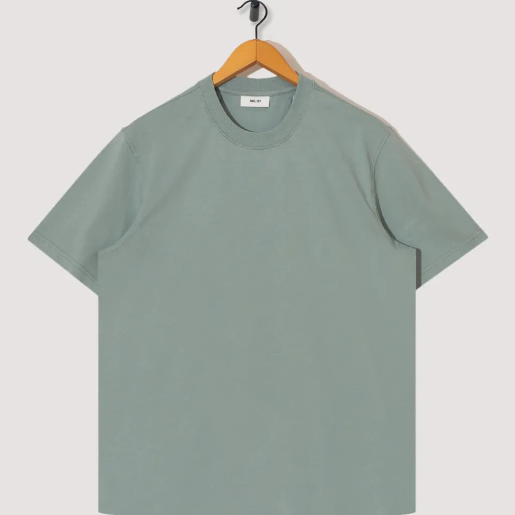 T-Shirts|NN07 Adam T-Shirt 3209 - Steely Blue