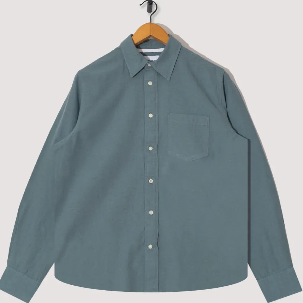 Shirts|Norse Projects Algot Shirt - Greyish Blue