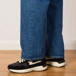 Footwear|Stepney Workers Club Amiel S-Strike - Black Suede Mix