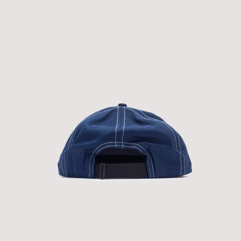 Headwear|Service Works Arch Logo Cap - Navy/Khaki