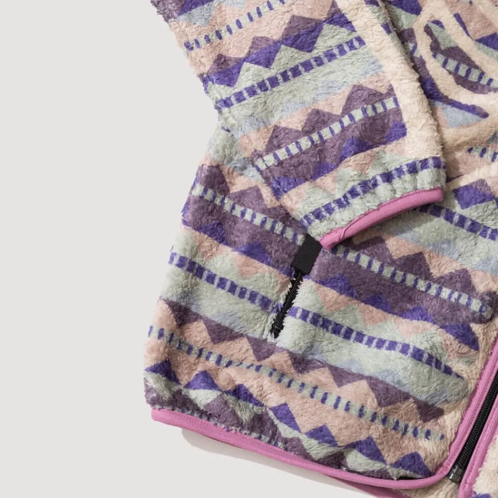 Sweatshirts|Kapital Ashland Stripe & Bone Zip Fleece - Purple