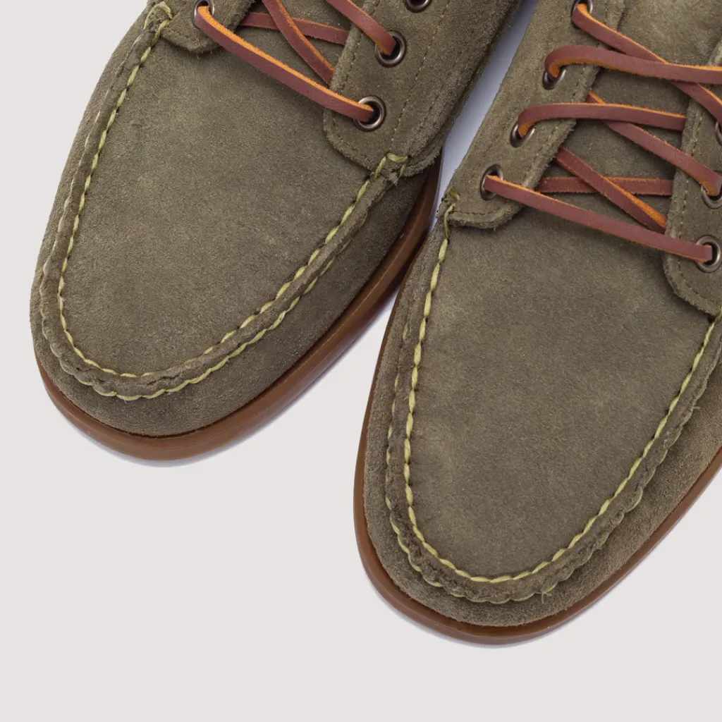 Footwear|Sebago Askook Suede - Green Military