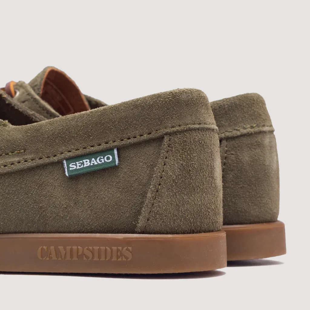 Footwear|Sebago Askook Suede - Green Military
