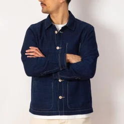 Jackets|Folk Assembly Jacket - Indigo Waffle