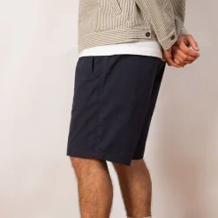 Shorts|Folk Assembly Short - Navy Seersucker
