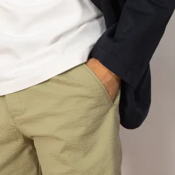 Trousers|Folk Assembly Trouser - Light Sage Seersucker