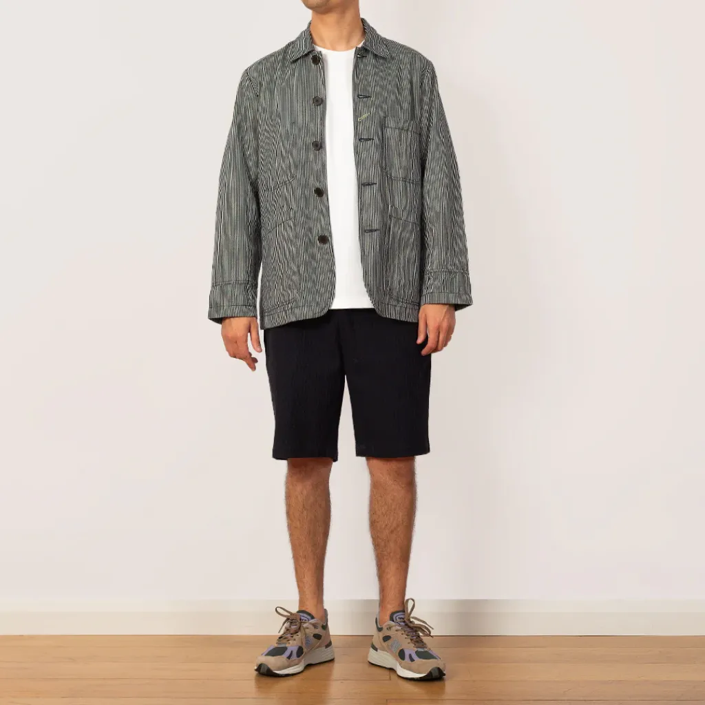 Jackets|Universal Works Bakers Jacket - Hickory Stripe Denim
