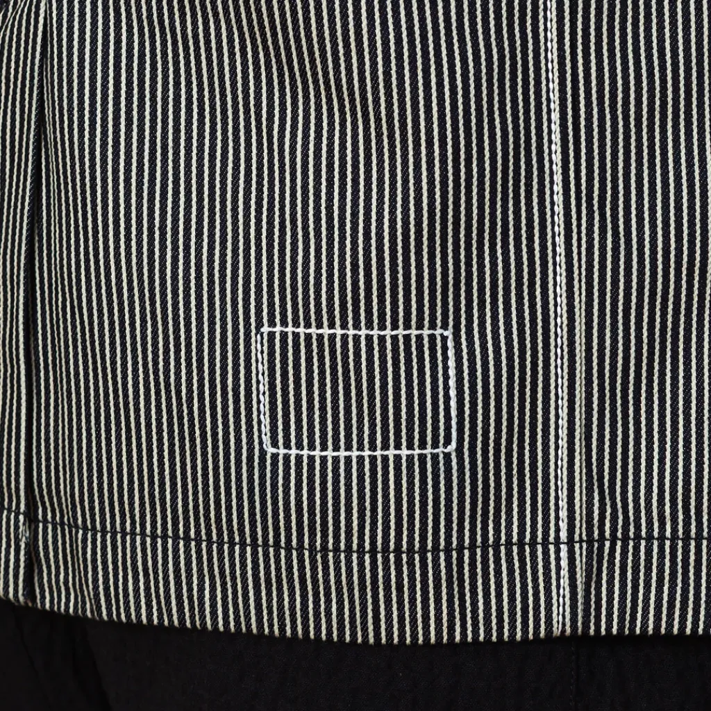 Jackets|Universal Works Bakers Jacket - Hickory Stripe Denim