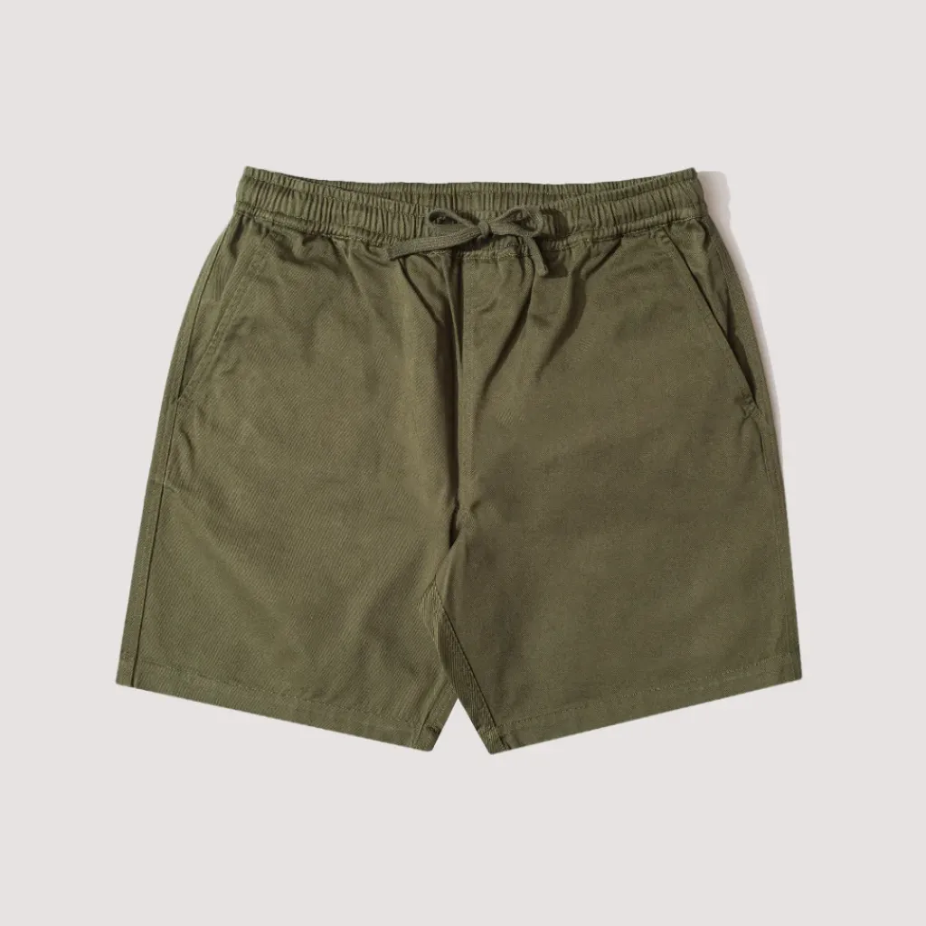 Shorts|Universal Works Beach Short - Light Olive