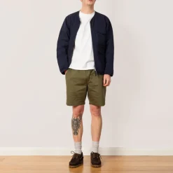 Shorts|Universal Works Beach Short - Light Olive