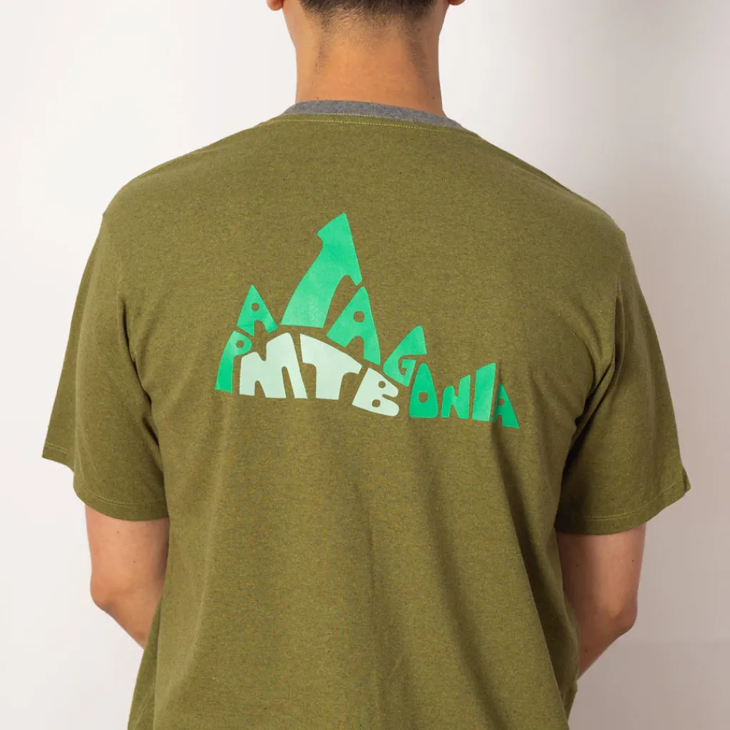 T-Shirts|Patagonia Berm Logo Responsibili-Tee - Graze Green