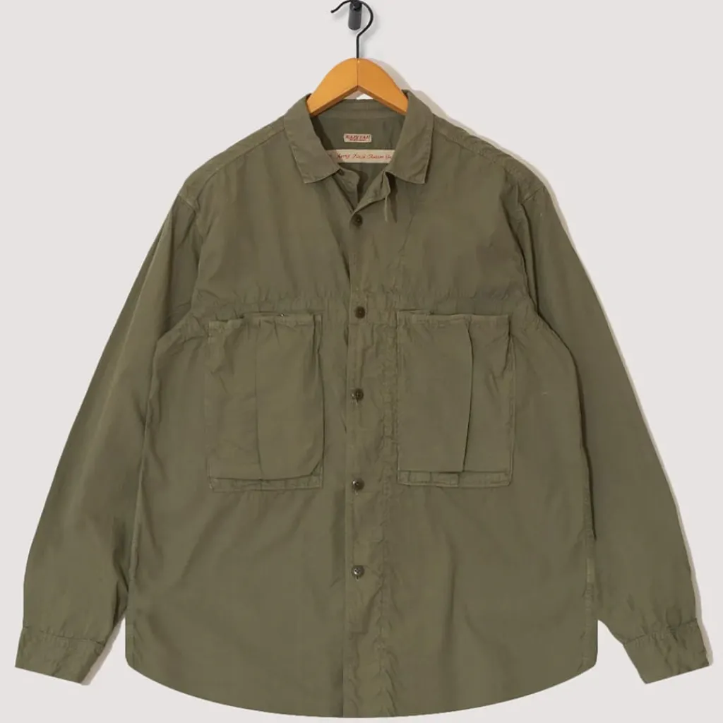 Shirts|Kapital Broad Cloth Anorak Shirt - Khaki
