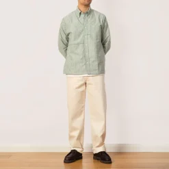 Shirts|Brain Dead Brooks Brothers Patchwork Oxford Shirt - Green