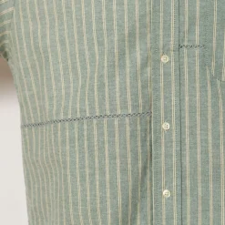 Shirts|Brain Dead Brooks Brothers Patchwork Oxford Shirt - Green