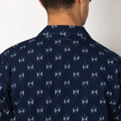 Shirts|Needles Cabana Shirt Indigo Kasuri - Papillon