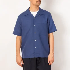 Shirts|Universal Works Camp Shirt - Blue