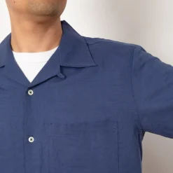 Shirts|Universal Works Camp Shirt - Blue