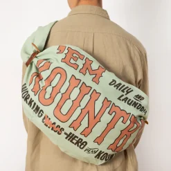 Bags|Kapital Canvas Snufkin Bag - Light Green