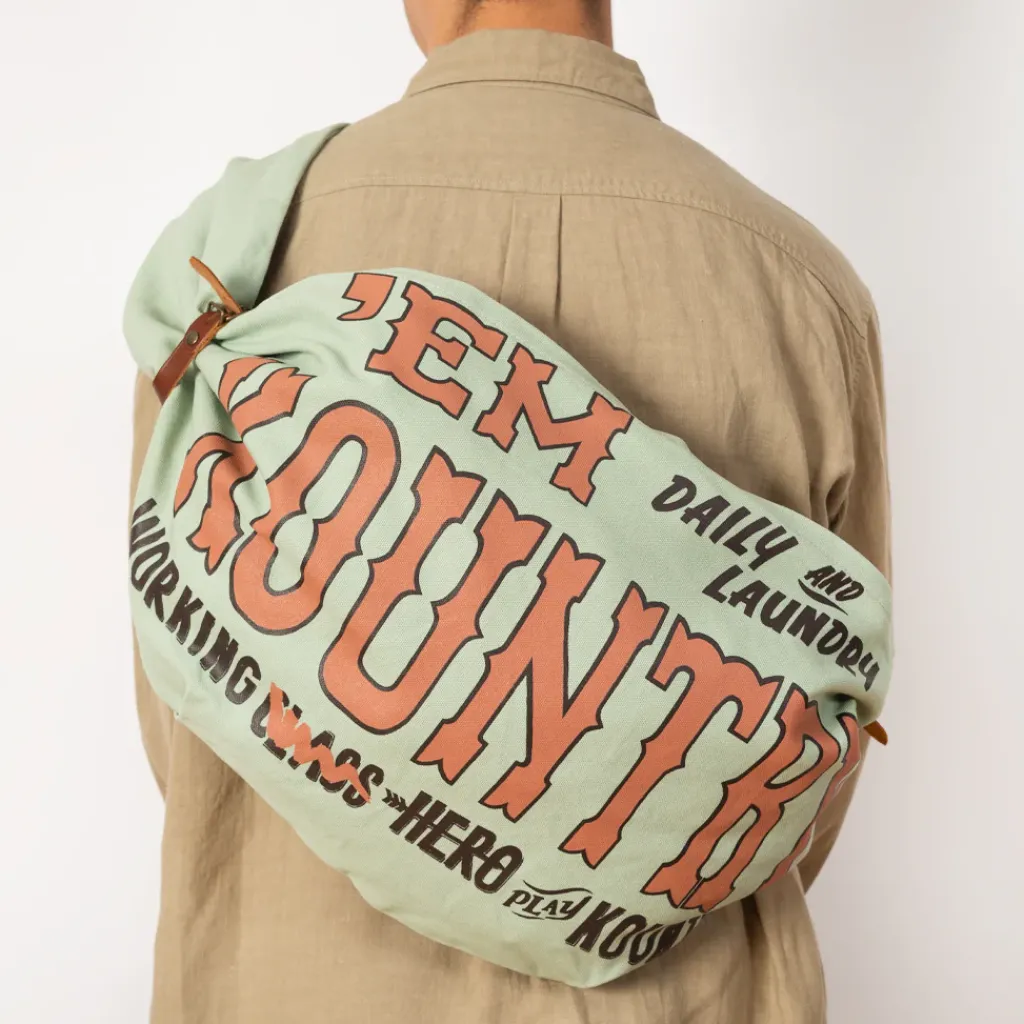 Bags|Kapital Canvas Snufkin Bag - Light Green