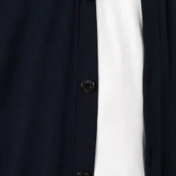Knitwear|Stone Island Cardigan - Navy Blue (V0120)
