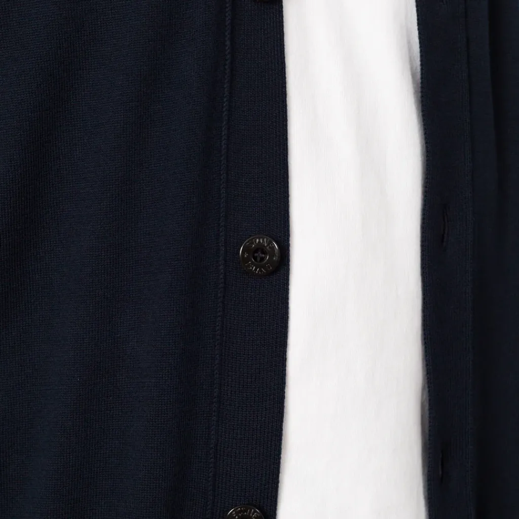 Knitwear|Stone Island Cardigan - Navy Blue (V0120)