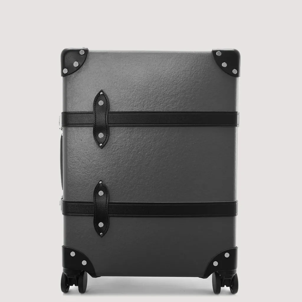 Bags|Globe-Trotter Centenary Four Wheel Carry-On Case - Charcoal/Black/Chrome
