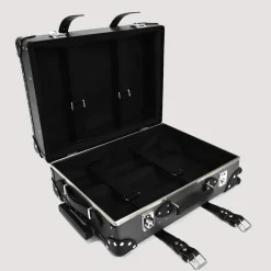 Bags|Globe-Trotter Centenary Four Wheel Carry-On Case - Charcoal/Black/Chrome