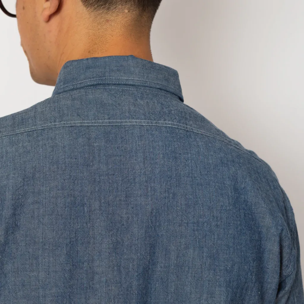 Shirts|Buzz Rickson's Chambray Work Shirt - Blue