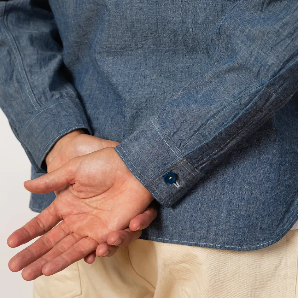 Shirts|Buzz Rickson's Chambray Work Shirt - Blue