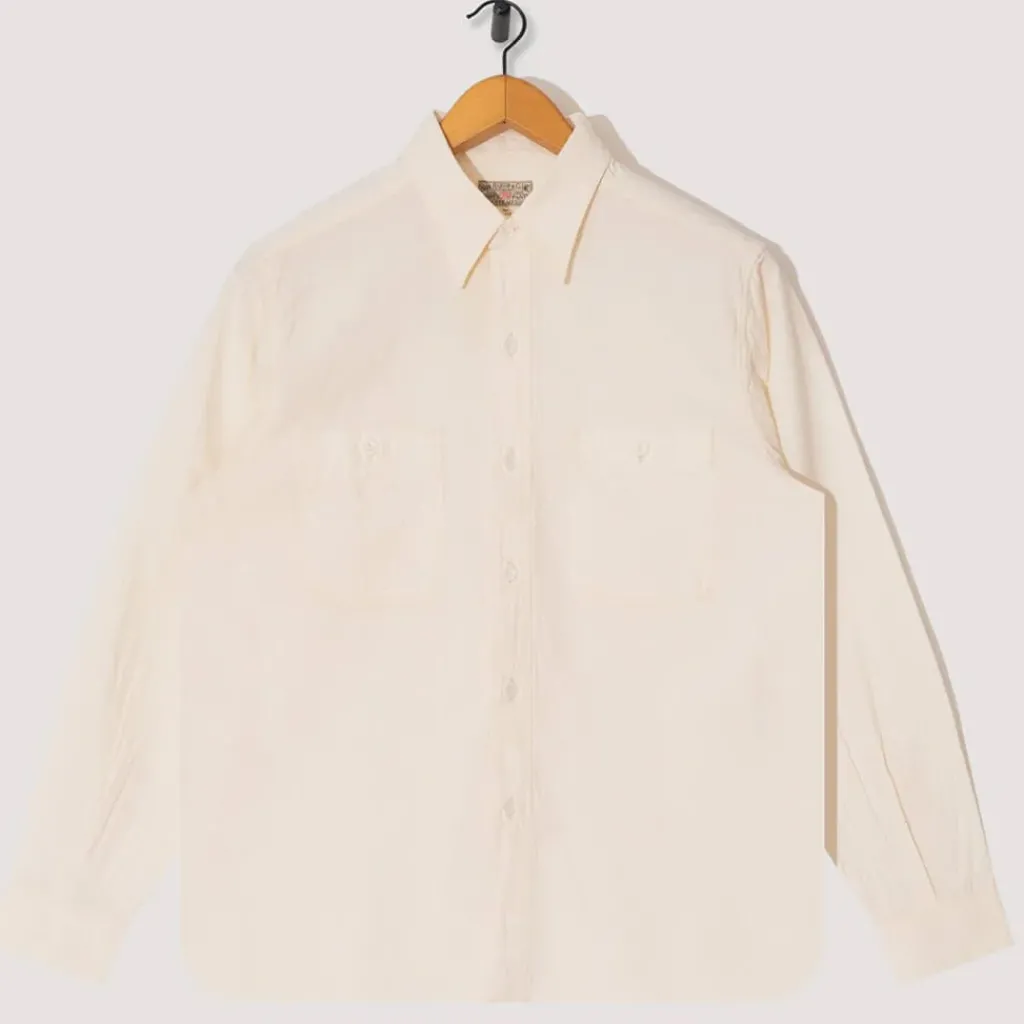 Shirts|Buzz Rickson's Chambray Work Shirt - Off White