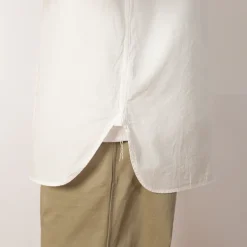 Shirts|OrSlow Chambray Work Shirt Wide Fit - White
