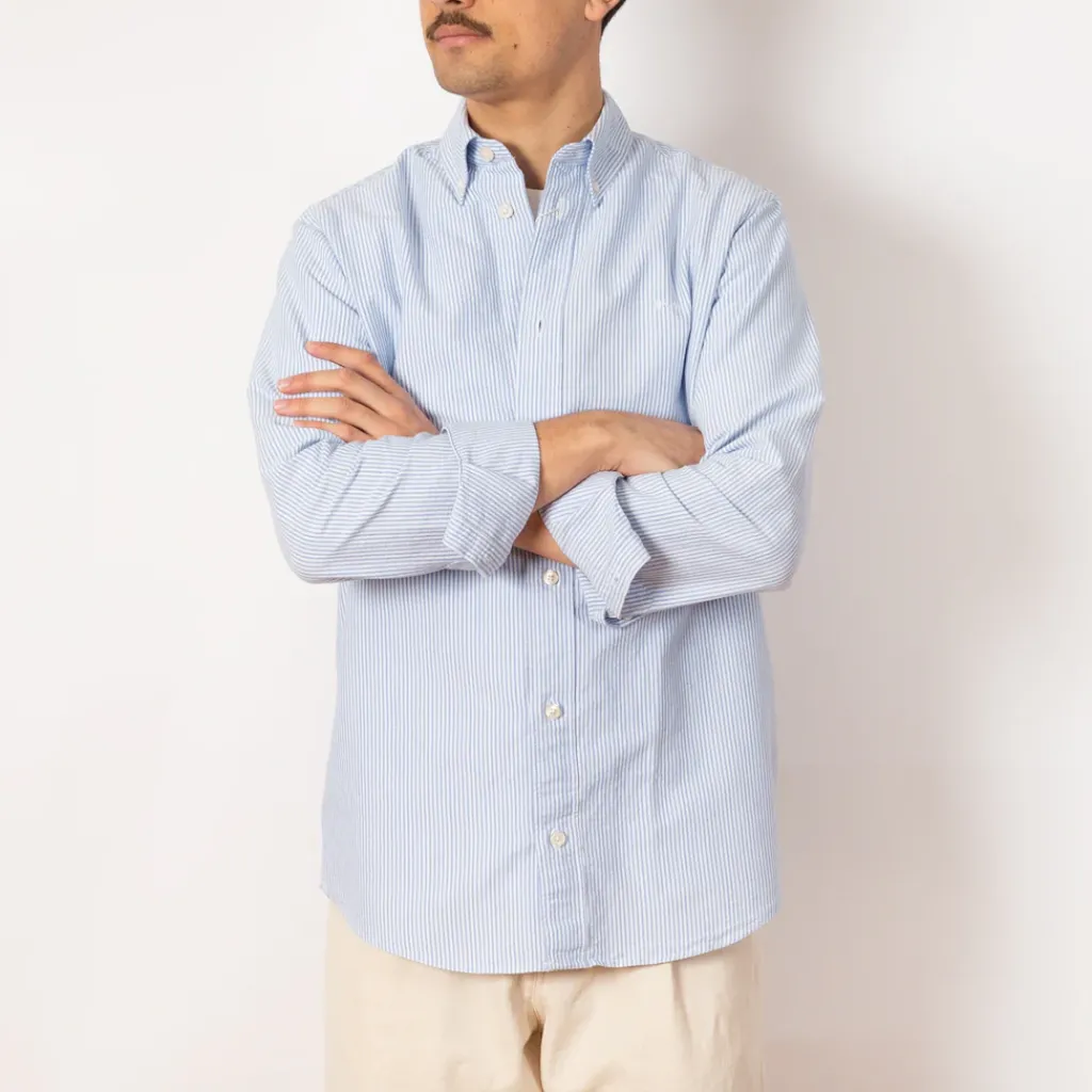 Shirts|NN07 Colby Oxford Shirt 5910 - Blue Stripe
