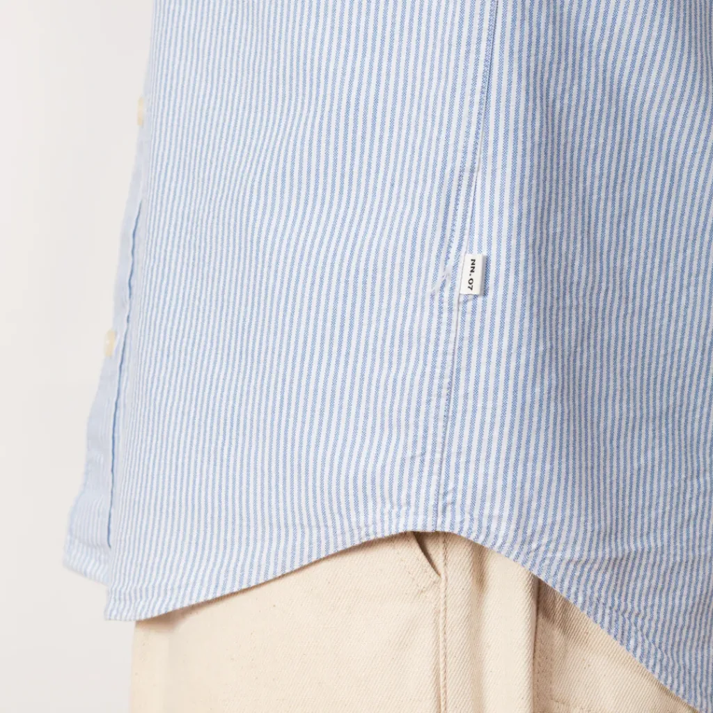 Shirts|NN07 Colby Oxford Shirt 5910 - Blue Stripe