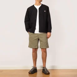 Jackets|Danton Collarless Jacket - Dark Navy