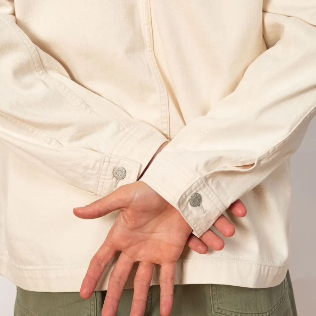 Jackets|Danton Collarless Jacket - Ecru