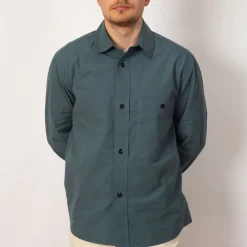 Shirts|MHL By Margaret Howell Coverall Shirt - Mineral Blue