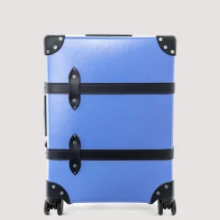 Bags|Globe-Trotter Cruise Four Wheel Carry-On Case - Royal Blue/Navy/Chrome