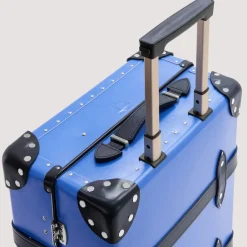 Bags|Globe-Trotter Cruise Four Wheel Carry-On Case - Royal Blue/Navy/Chrome