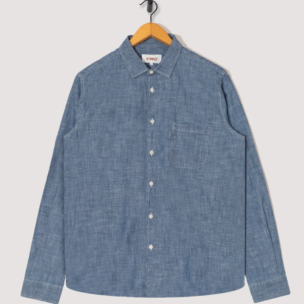 Shirts|You Must Create Curtis Light Chambray Shirt - Light Indigo