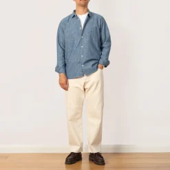 Shirts|You Must Create Curtis Light Chambray Shirt - Light Indigo