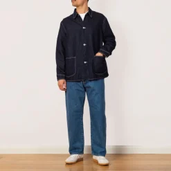 Jackets|Hatski Denim Coverall Jacket - Indigo