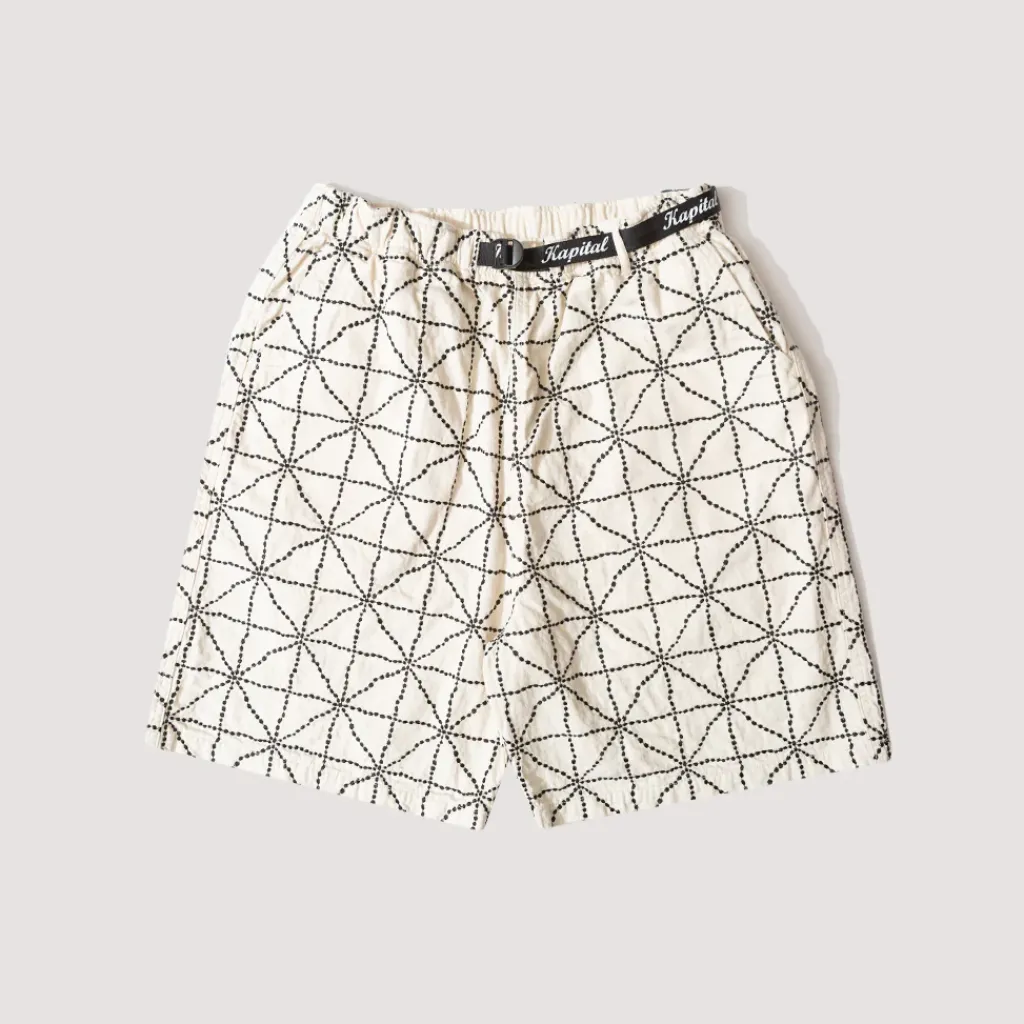 Shorts|Kapital Dojo Easy Shorts - Ecru