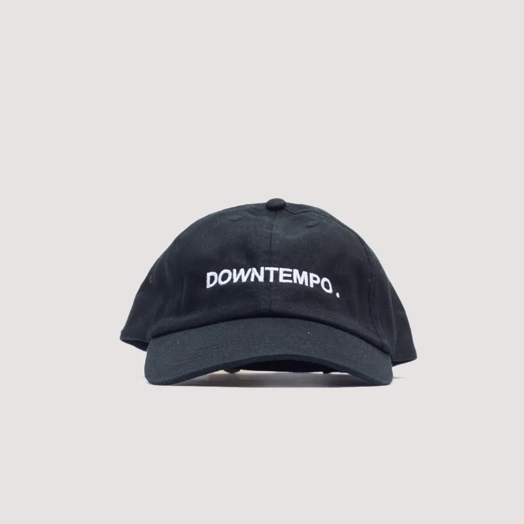 Headwear|Easy Listening Downtempo Embroidered Cap - Black